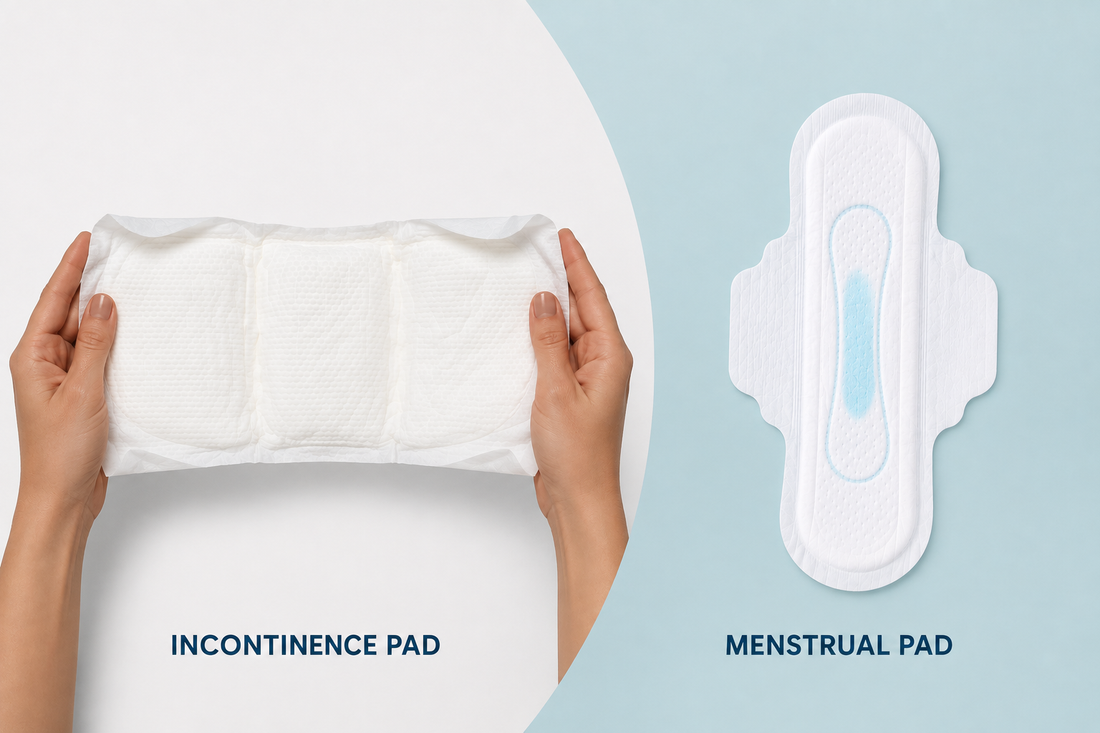 Menstrual Pads vs. Incontinence Pads