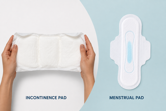 Menstrual Pads vs. Incontinence Pads