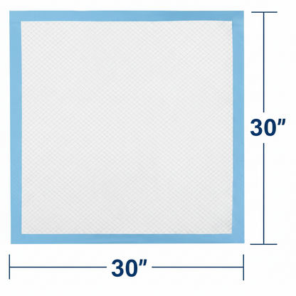TotalDry Ultimate Underpads - 30" x 30" Heavy Absorbency for Ultimate Comfort and Protection. Disposable Chucks for Adults, Children & Pets
