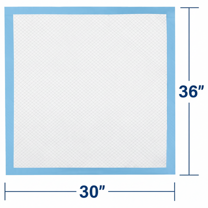 TotalDry Ultimate Underpads - 30" x 36" Heavy Absorbency for Ultimate Comfort and Protection. Disposable Chucks for Adults, Children & Pets