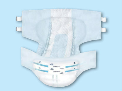 TotalDry Breathable Fitted Briefs - Heavy Absorbency for Ultimate Comfort and Protection. Disposable Adult Diapers with Refastenable Tabs