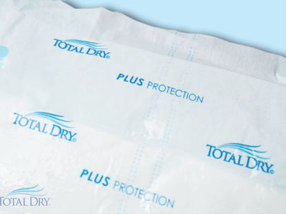 TotalDry Breathable Fitted Briefs - Heavy Absorbency for Ultimate Comfort and Protection. Disposable Adult Diapers with Refastenable Tabs